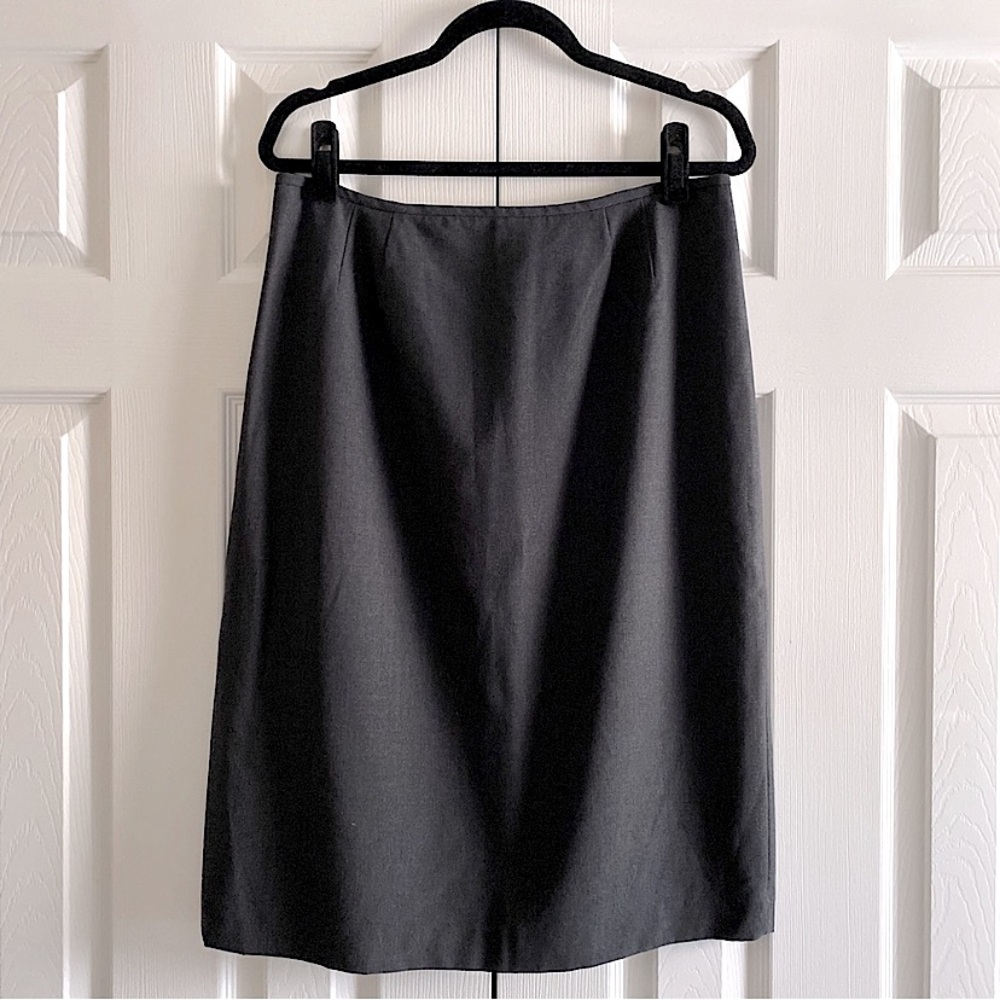 KASPER CAMBRIDGE TAILORED PENCIL SKIRT CAREER ACADEMIA Gray 12